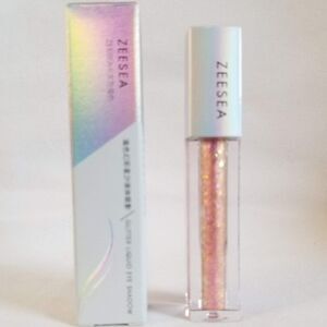 Zeesea - Glitter Liquid Eyeshadow - 12# - Peachy Soda